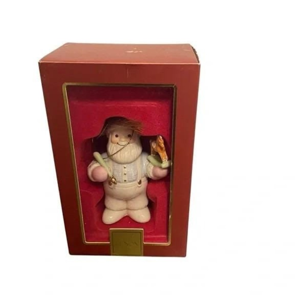 Lenox 2007 Santa's Workshop Ornament Ivory China Rocking Horse Gold Tassel
